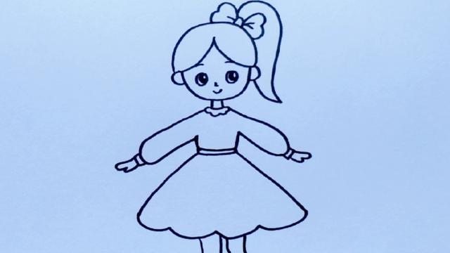 可爱人物简笔画_笔画人物图片卡通_笔画人物头像